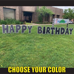 choose happy birthday lawn signs yard greetings cards corrugated plastic letters