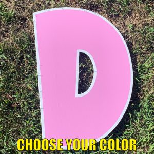 choose letter d yard greetings cards corrugated plastic coroplast happy birthday lawn