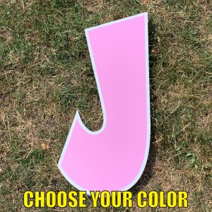 choose letter J yard greetings cards corrugated plastic coroplast happy birthday lawn