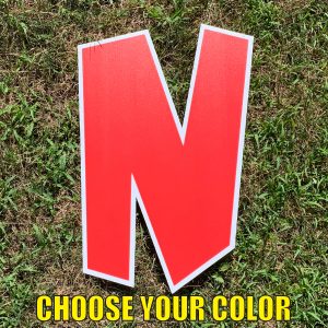 choose letter N yard greetings cards corrugated plastic coroplast happy birthday lawn