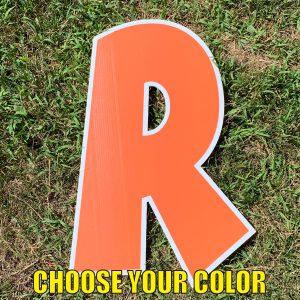 choose letter r yard greetings cards corrugated plastic coroplast happy birthday lawn