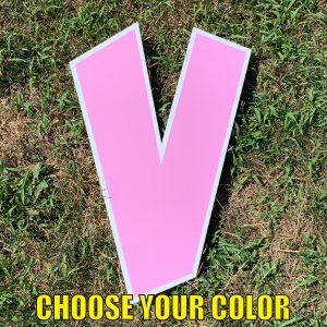 choose letter V yard greetings cards corrugated plastic coroplast happy birthday lawn