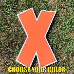 choose letter X yard greetings cards corrugated plastic coroplast happy birthday lawn