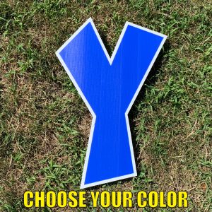 choose letter y yard greetings cards corrugated plastic coroplast happy birthday lawn