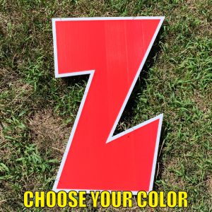 choose letter z yard greetings cards corrugated plastic coroplast happy birthday lawn