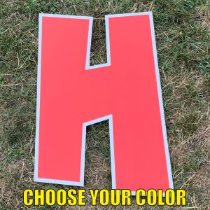 Choose letter h yard greetings cards corrugated plastic coroplast happy birthday lawn